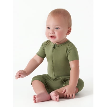 

Gerber Baby Super Soft Short Sleeve Romper Sizes 0/3- 18 Months