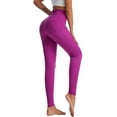 thumbnail image 4 of Women's High Waisted Yoga Pants with Pockets Tummy Control Workout Leggings, 4 of 6