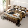 thumbnail image 3 of Erosebridal Cute Ghost Twin Quilt Set, Black Cat Spooky Animal Twin Coverlet Set for Boys Girls, Cream Gold Black, 2pcs 1 Bedspread and 1 Pillowcase, 3 of 7