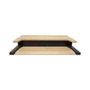Two-Tier Pneumatic Standing Desk Converter - White Oak