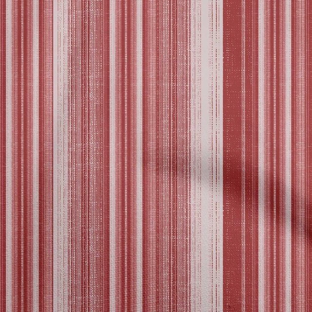 oneOone Polyester Spandex Maroon Fabric Stripe & Sewing Material Print Fabric By The Yard 56 Inch Wide