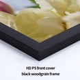 Poster Palooza 17x22 Frame Black Solid Wood Picture Frame | 0.75 Inch Moulding Width | Includes UV Acrylic Plexiglass, Foam Board Backing & Hanging Hardware