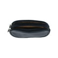 thumbnail image 3 of CTM Napa Leather Zip Around Double Eyeglass Case Holder, 3 of 4