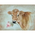 thumbnail image 2 of Coules, Debi 24x19 Gold Ornate Wood Framed with Double Matting Museum Art Print Titled - Miss Moo, 2 of 4