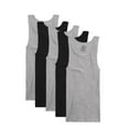 thumbnail image 1 of MENS 5 PACK A-SHIRTS - BLACK AND GRAY, Medium, ASSORTED, 1 of 10