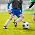 thumbnail image 4 of Unique Bargains Size M Soccer Shin Pads, 2 Pack PVC Sport Protective Guard for Youth, Blue, 4 of 5