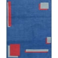 thumbnail image 1 of Ahgly Company Indoor Rectangle Abstract Sapphire Blue Abstract Area Rugs, 8' x 10', 1 of 6