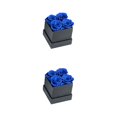 thumbnail image 1 of Bearachild Caja de rosas preservadas, ramo de Material inmortal de flores eternas, regalo de cumpleaños Multicolor para boda, decoración de Azul negro 4 cabezas 2piezas, 1 of 6