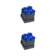 thumbnail image 4 of Inteprter Ramo de Material inmortal de flor eterna de rosa preservada, regalo de cumpleaños de autoensamblaje, decoración de aniversario de Azul negro 4 cabezas 2Conjunto, 4 of 6