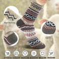 thumbnail image 3 of Plush Slipper Socks Women Colorful Warm Crew Socks, 3 of 5