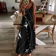 thumbnail image 4 of Airplanes Background with Trajectory Sleeveless Dress Loose Women's Dress Dresses Luxury Evening Dresses, 4 of 9