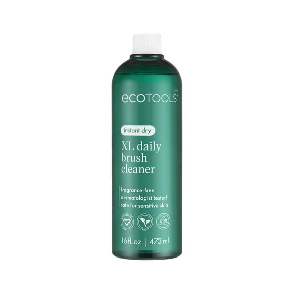 Limpiador de brochas de maquillaje EcoTools XL, botella de reposición diaria de 473 ml