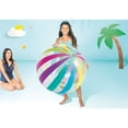 thumbnail image 3 of Intex 42" Jumbo Striped Transparent Beach Ball, Ages 3+, 3 of 6