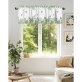 thumbnail image 7 of Watercolor Hummingbird Leaf Kitchen Valances for Windows Green White Valance Curtains&nbsp; for Kitchen /Living Room/Bedroom/ Bathroom Decor, 54"x18 " ,Rod Pocket 1 Panel,, 7 of 7