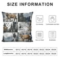 thumbnail image 5 of Qinduosi Rustic Farmhouse Style Throw Pillow Covers " Set of Cushion Covers for for Couch Sofa Print Pillowcases Blue Gray Outdoor Pillows Covers, 5 of 5
