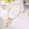 thumbnail image 4 of NICKSUN Boho Beach Vacation Lariat Y-Necklace, Vintage Gold Layered Long Pendant Necklaces with Starfish, Seashell, Faux Pearl & Marine Charms, Elegant All-Match Coastal Drop Statement Jewelry, 4 of 6