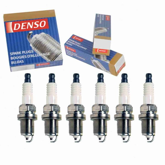 6 pc DENSO Standard Spark Plugs compatible with Honda Accord 2.7L 3.0L V6 1995-2002