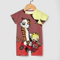 thumbnail image 4 of Calvin And Hobbes Baby Boy Girl Short Sleeve Rompers Bodysuit One Piece Jumpsuit Summer Outfit, 4 of 8