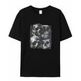 thumbnail image 7 of Skull Vintage Men's T Shirts T-Shirt for Men Crew Neck Tees Cotton Tops, Black, S, 7 of 7
