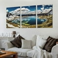 thumbnail image 2 of Nawypu   Bright Blue Sky Over Seven Rila Lakes-Landscape Art Print Canvas-12''x16''X3 Panels, 2 of 4