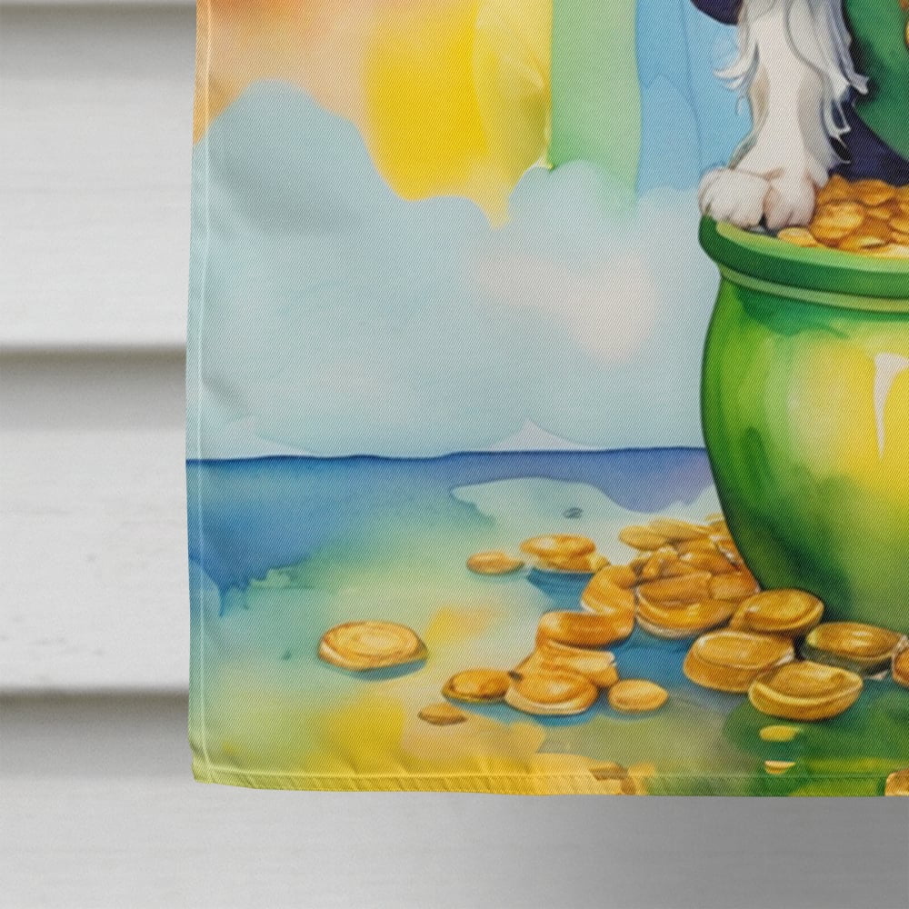 Cavalier Spaniel St Patrick's Day House Flag 28 in x 40 in