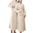 thumbnail image 1 of Ihph7 Fluffy Robe Plush Robes for Women Long Robes for Women Full Length Robe Fleece Robe Shower Robe for Women Winter Robes for Women Warm Robes for Women Khaki XXL, 1 of 6