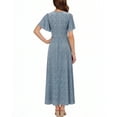 thumbnail image 3 of Xaqiouau Womens Boho Floral Maxi Dress Short Sleeve Casual Summer Long Dress Crew Neck Flowy A Line Beach Vacation Dress, 3 of 7