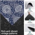 thumbnail image 3 of Blue and White Ethnic Floral Pattern Kitchen Rugs Sets Of 3,Kitchen Runner Rugs Non Skid Washable,Decorative Kitchen Floor Mats for Kitchen,Sink,Laundry,17"x30"+ 17"x47" + 17"x59", 3 of 6