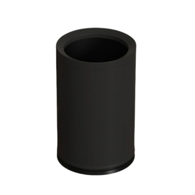 kurtrusly ABS Inner And Outer Double-layer Garbage Bags Kitchen Bin Enlarged Bucket Opening Makes More Matte black 9L