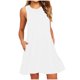 thumbnail image 2 of Vestido de Verano de Manga Corta para las Mujeres Mini Cuello Redondo Sólido, Moda Casual Poliéster de Fiesta, 2 of 7
