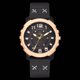 thumbnail image 3 of Reloj para hombre Correa de cuero de PU Reloj de pulsera de cuarzo de negocios para hombre con esfera redonda grande (Negro), 3 of 3