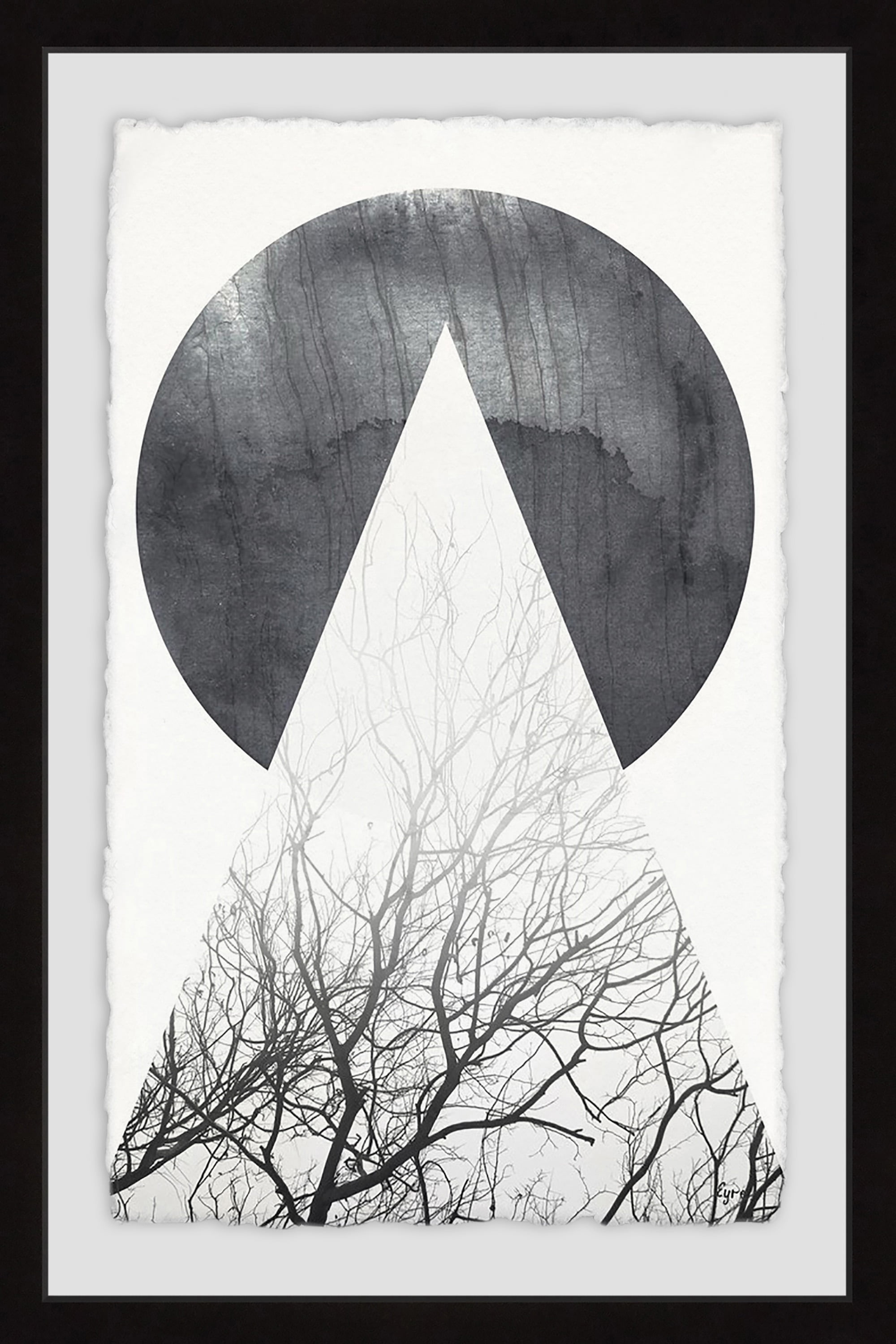 A Full Moon Framed Painting Print