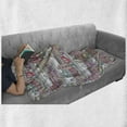 thumbnail image 6 of Dutch Soft Flannel Fleece Blanket, Traditional Colorful Amsterdam Houses Sketch Style Architecture Themed Illustration, Cozy Plush for Indoor and Outdoor Use, 60" x 80", Multicolor, by Ambesonne, 6 of 6