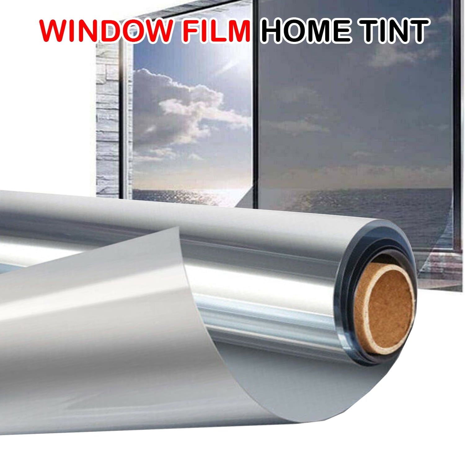 Mirror Window Film One Way Silver 15 Tinting Reflective Privacy Tint 36" x 100FT 