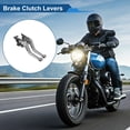 thumbnail image 2 of Unique Bargains Short Brake Clutch Levers for Aprilia ETV1000 02-07 Adjustable Motorcycle Handlebar Brake Lever T6 6061 Aluminum Alloy Silver Tone Handle Black End, 2 of 7