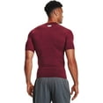 thumbnail image 2 of Under Armour Mens HeatGear Compression Short-Sleeve T-Shirt Cardinal 625/White XX-Large, 2 of 6