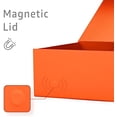 thumbnail image 3 of Gift Boxes Bulk, 13.85 x 8.35 x 4.45 inch 1 Pack Orange Gift Boxes with Lids Contains Card, Ribbon, Shredded Paper Filler Gift Boxes for Birthdays, Baby Shower, Bridal Gifts,Weddings, 3 of 7