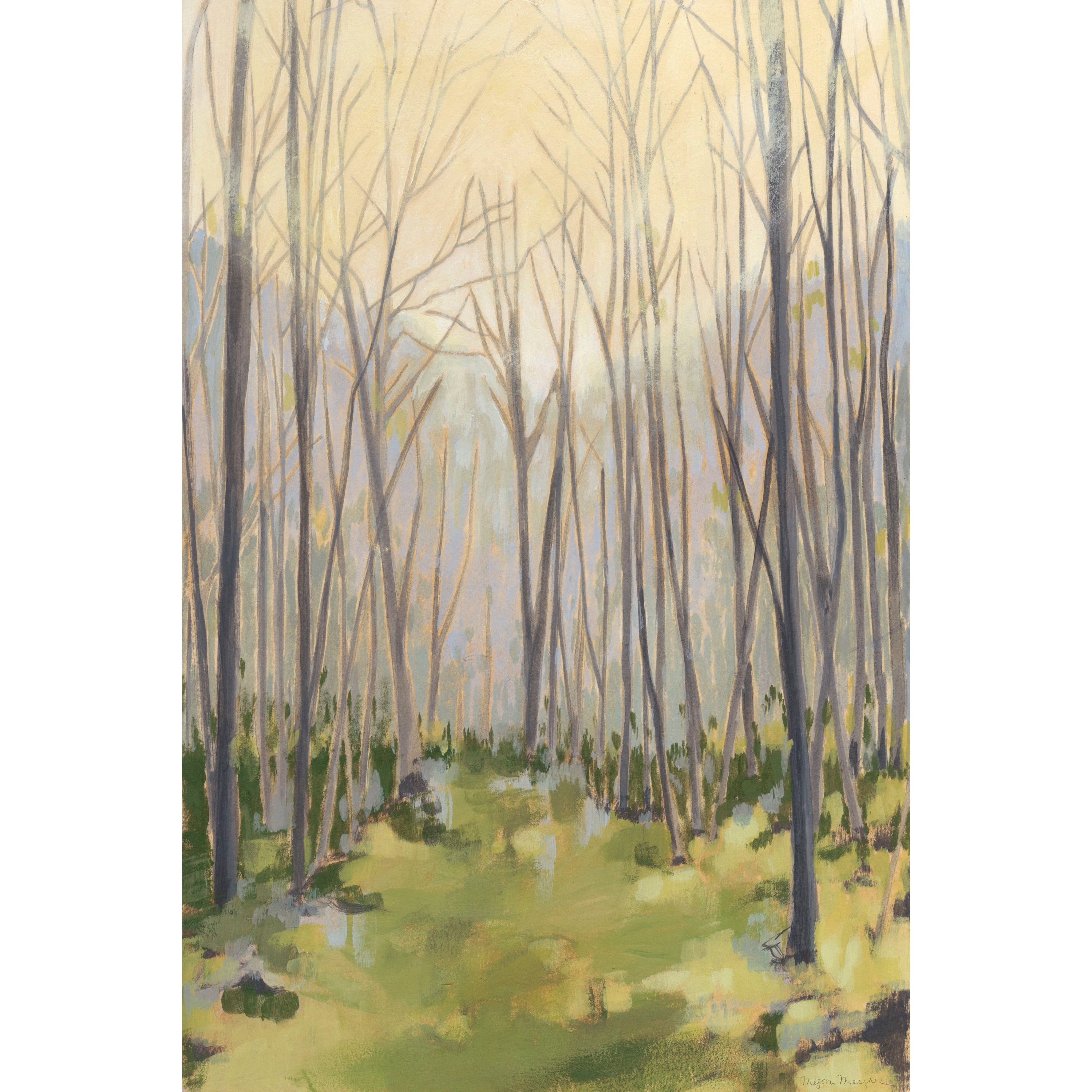 Marmont Hill "Delicate Forest II" Painting Print on Wrapped Canvas