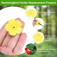 thumbnail image 2 of Uxcell 16-Pack Flores de Repuesto para Comederos de Colibríes, Partes de Alimentación de Plástico con 2 Cepillos de Limpieza [Amarillo, Naranja], 2 of 6