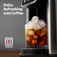 thumbnail image 4 of Single Serve Coffee Maker for K-Cup & Grounds - Hot & Iced Coffee with Bold Setting, 6-14oz Brew Sizes, 50oz Removable Water Tank, Reusable Filter, Black, 4 of 9