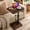 Brown, variant on Artmeer 360 Degree Swivel TV Tray Table for Couch Adjustable Height Sofa Side C Table Laptop Desk with Phone Tablet Slot Small Space, Black