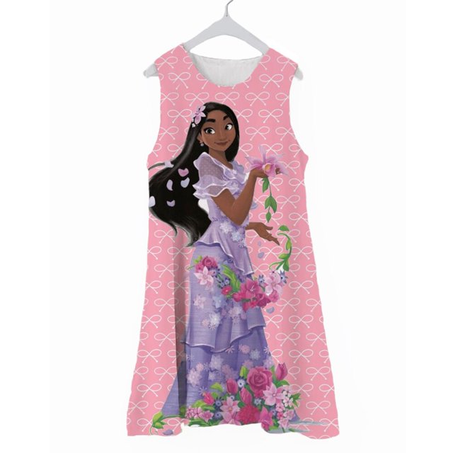 Vestidos de verano para niños, niñas, Frozen, Elsa, vestido de princesa sin mangas, disfraces de cumpleaños para niños, bonitos disfraces para niñas, Disney Princes100 Gao Jinjia LED