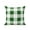 Dark Green, variant on Outdoor Pillows Waterproof, Aqua Plaid Bedding Throw Pillows with Insert for Couch Sofa Bed, Spring Summer Farmhouse Buffalo Checkered 16x16 Inch Pillowcases Decorative Camping Patio Pillow Set of 1