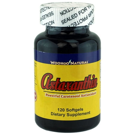 Natural Astaxanthin 120 Tabs - Woohoo Natural Astaxanthin 5 mg + Salmon Oil 120 Capsules