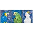 thumbnail image 6 of (2 pack) American Art Decor Tropical Birds 8" x 10" 3-Piece Print Set, 6 of 7