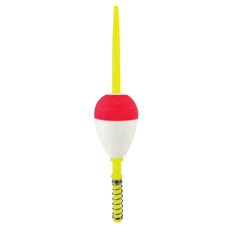 Thill Fish'n Foam Floats Pearl Oval Spring Stick 1 1/2 in. Fishing Float  Red White 