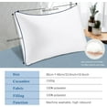 thumbnail image 2 of Bed Pillows for Sleeping, 2 Pack Extra Large Size, Cooling Hotel Quality Quality with Premium Soft Down Alternative Fill for Back, Stomach or Side Sleepers,19x34Inches, 2 of 8