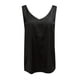 thumbnail image 2 of Playeras,Blusas y Tops,Ropa para Mujer Tank Top Vestido Camiseta sin mangas a la moda para mujer, cuello en V, camiseta informal suelta de Color sólido para mujer (Black, L), 2 of 4