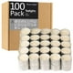 thumbnail image 1 of Velas Tealight HomeLights, paquete de 100 unidades, 8 horas, sin perfume, color blanco, 1 of 5