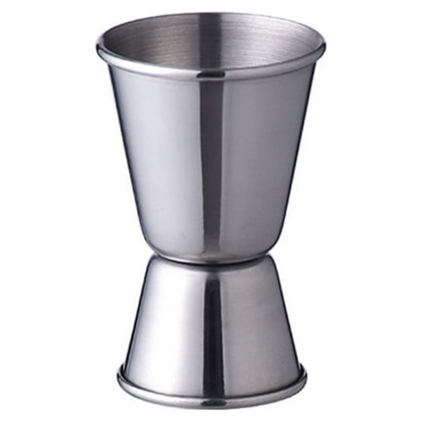 Jigger de acero inoxidable Jigger de cóctel doble para bar, restaurante, cocina casera 15 / 30ml